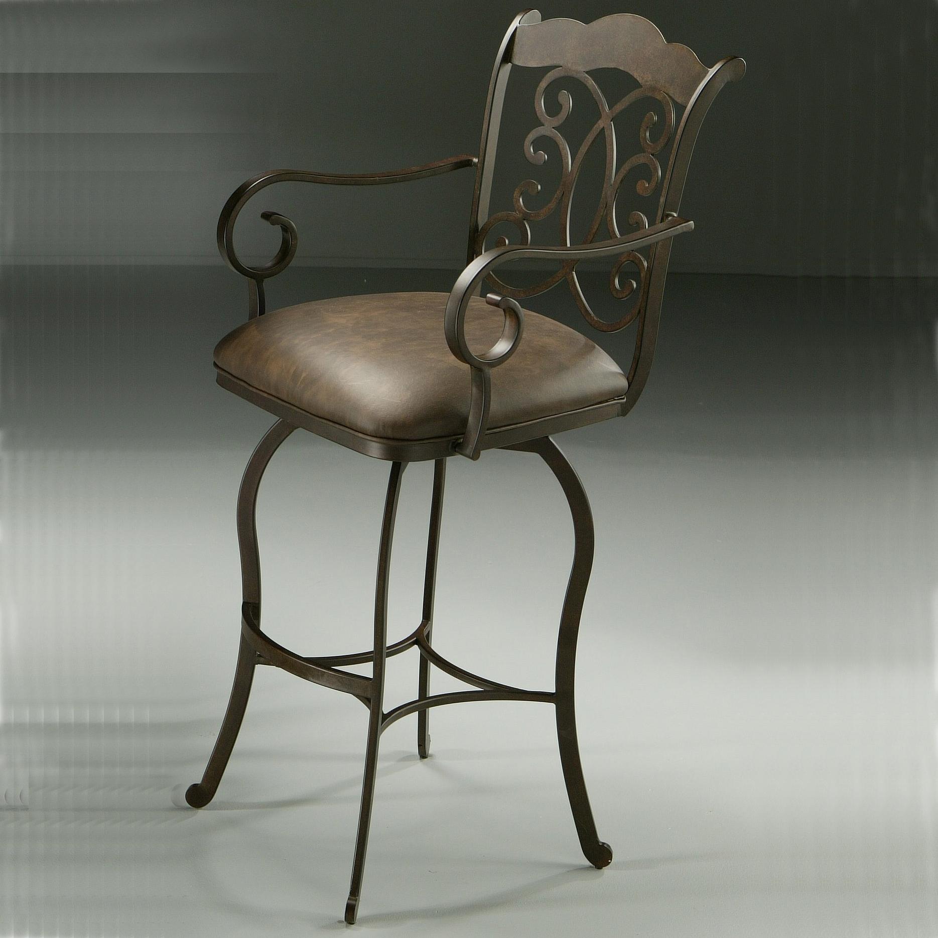 Pastel Minson Bar Stools Collection 26" Athena Counter Height Swivel